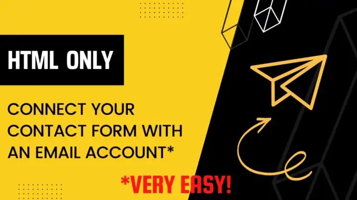 Connect your contact form to an email account — with HTML only